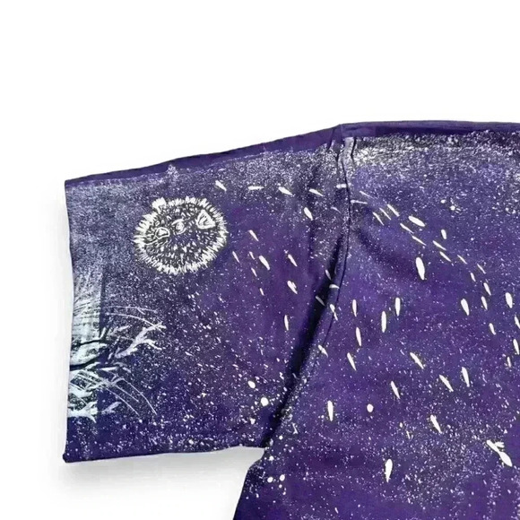 VTG 90s COZUME MEXICO All Over Prints T-shirt Seafloor Frogman Single Stitch XL - Picture 5 of 11